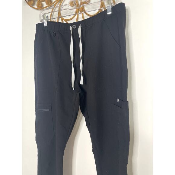 Figs Men's Cairo cargo straight scrub pants Black L - Picture 3 of 6